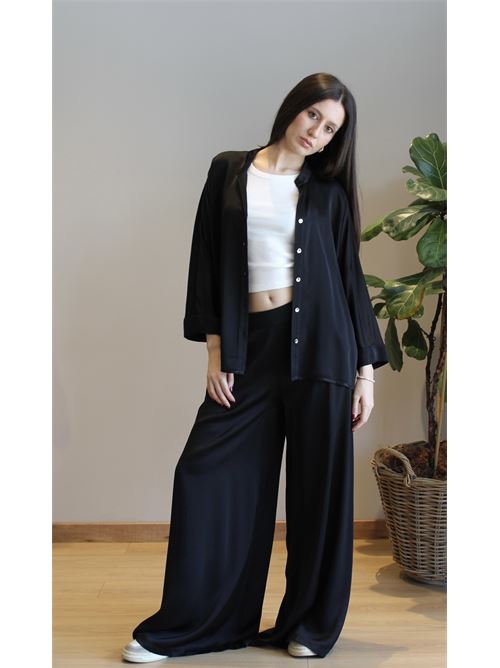 Blusa over con bottoni DIECI MINUTI | C484C3